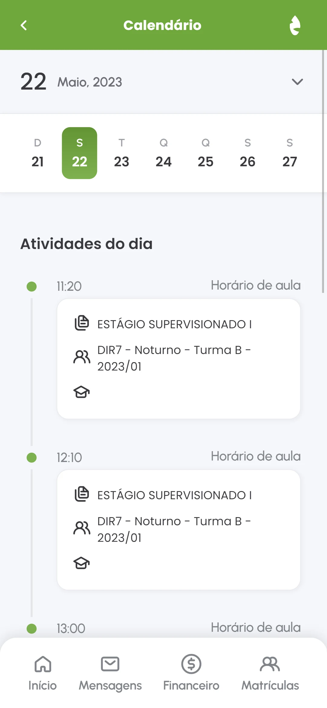 UniCerrado Aluno screenshot